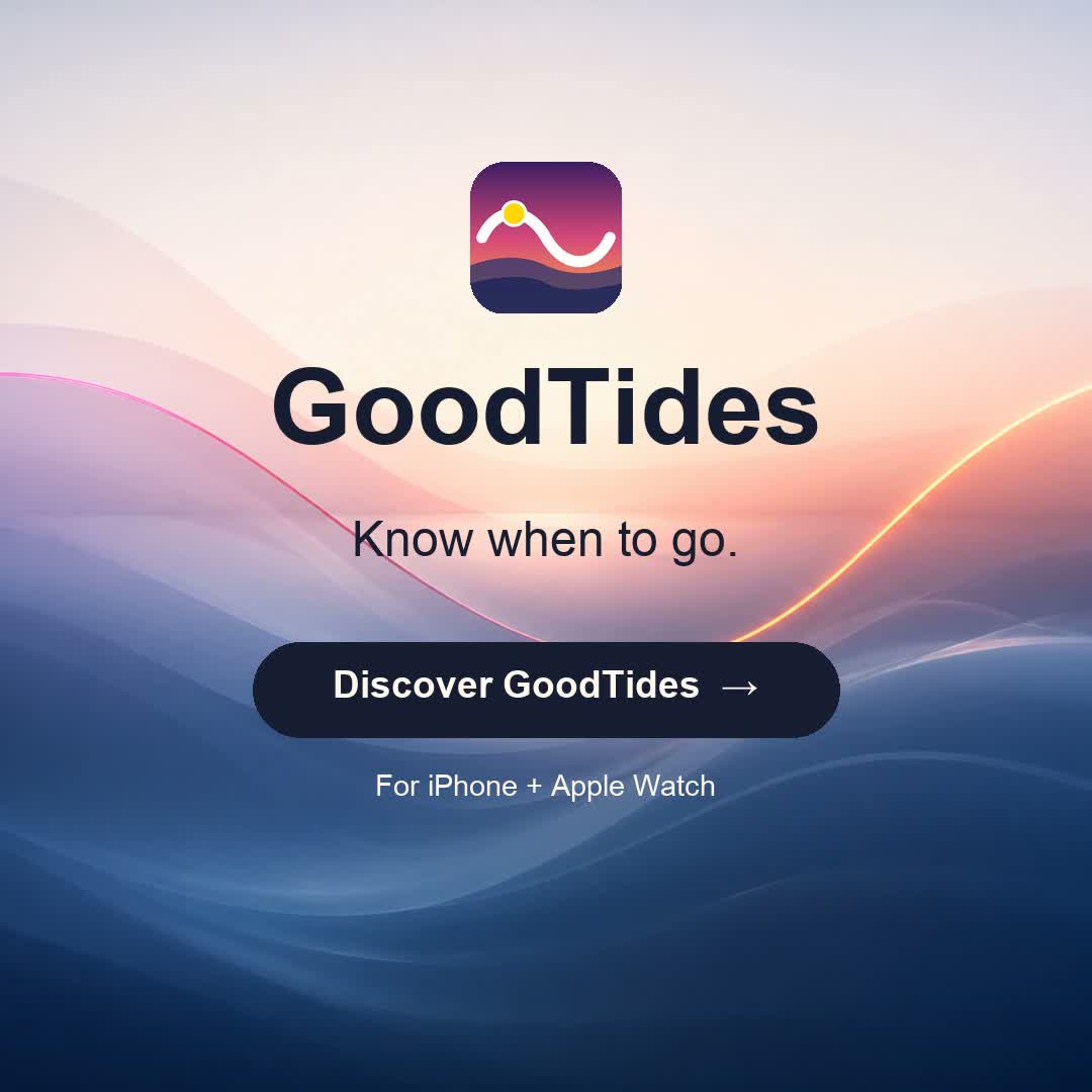 GoodTides. Know when to go.
